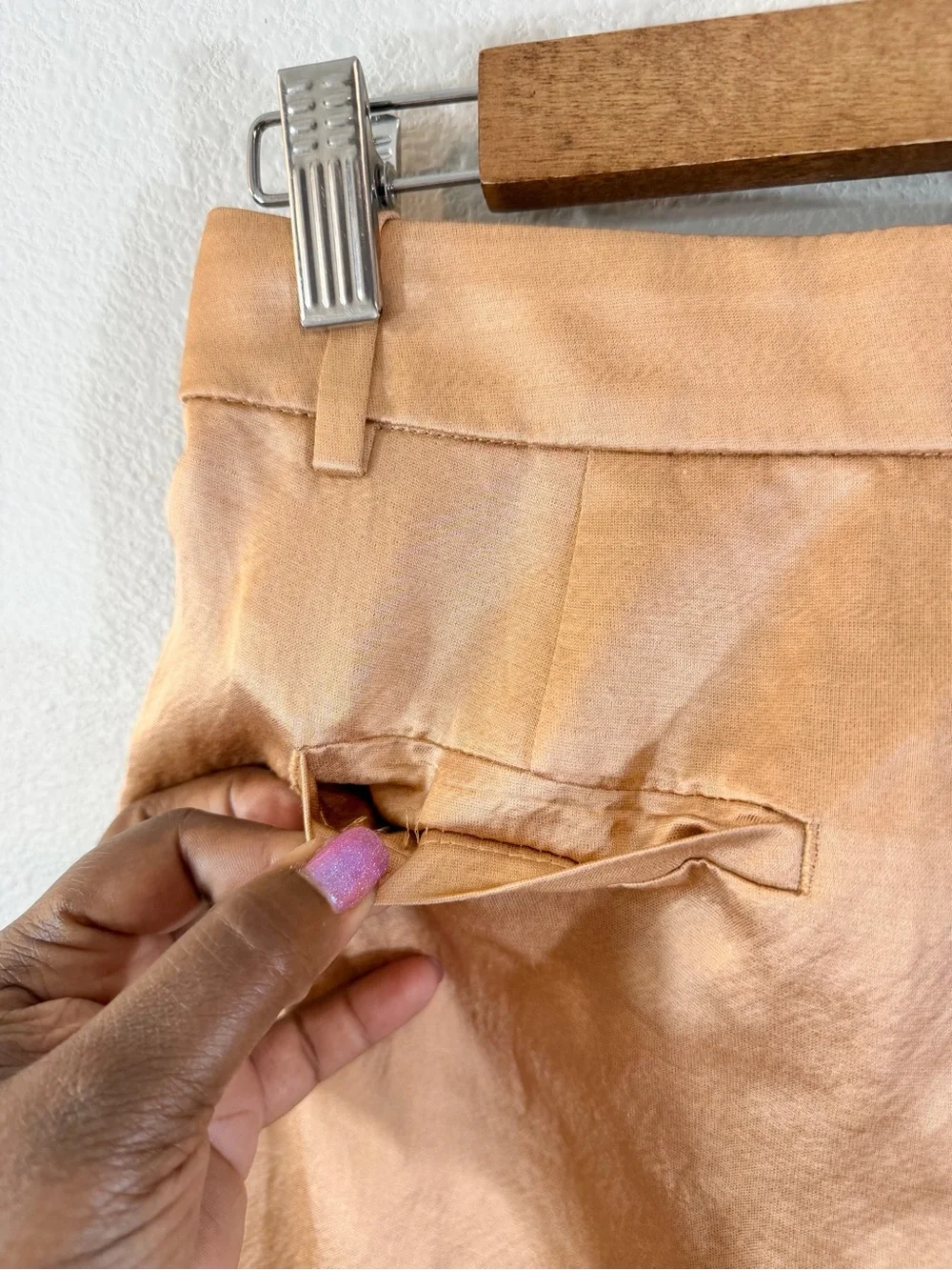 Banana Republic Brigitte Satin Wide Leg Pants Size 2 Champagne Gold Shimmer